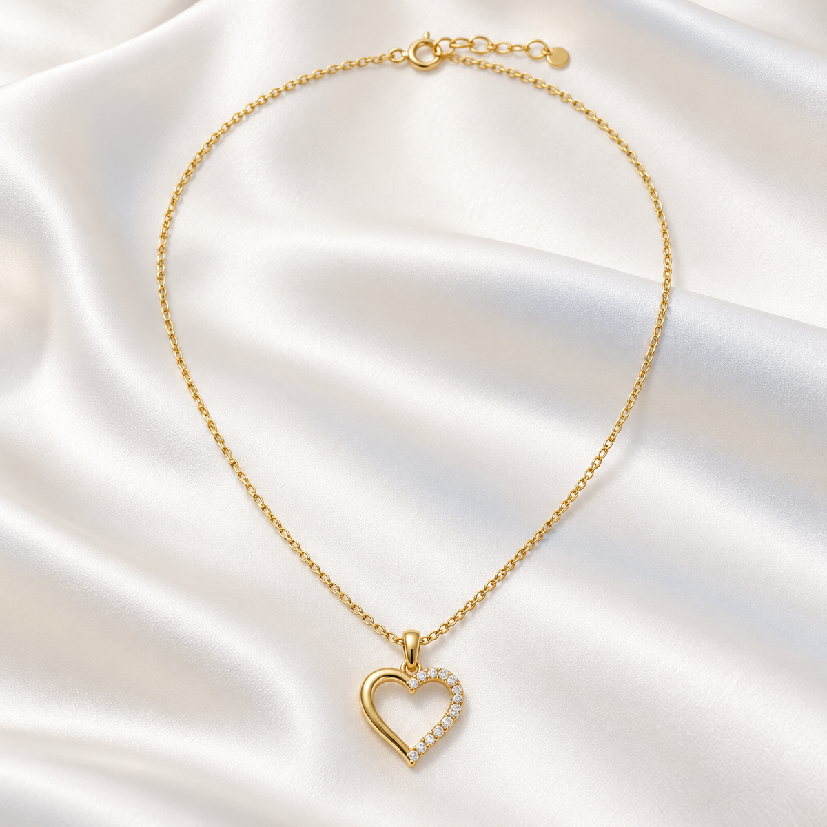 Luxe Diamonds Daphne Heart Necklace
