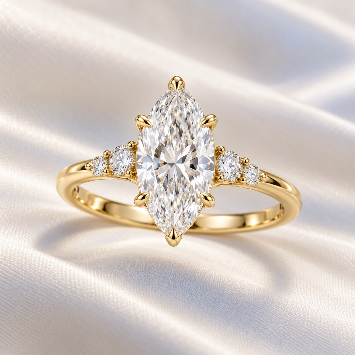 Luxe Diamonds Delphine Marquise Ring