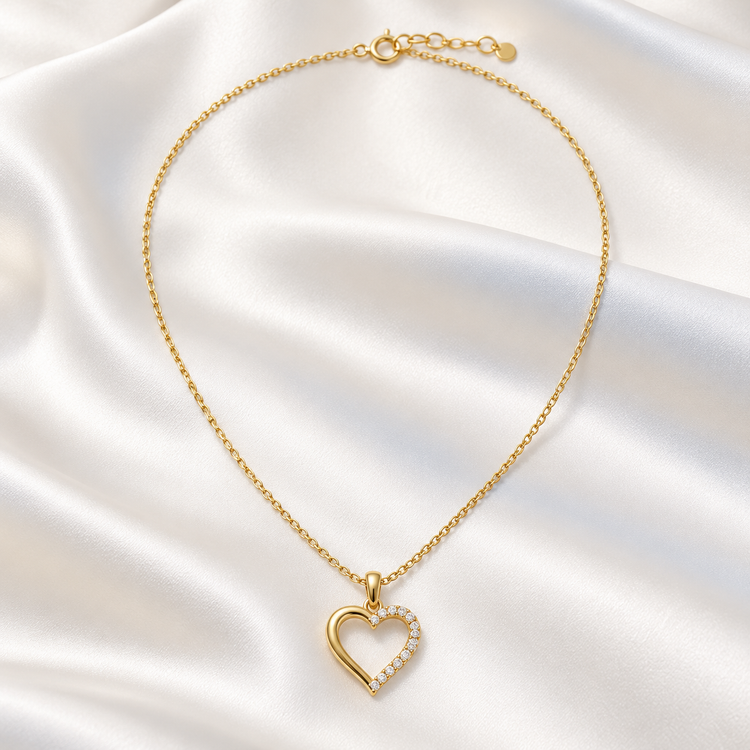 Luxe Diamonds Daphne Heart Necklace